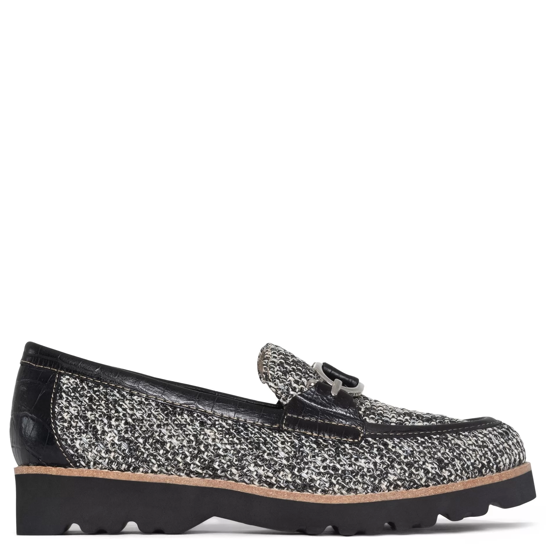 Donald Pliner Au Naturel | Hello, New Loafers!^CLIO Black White Raffia