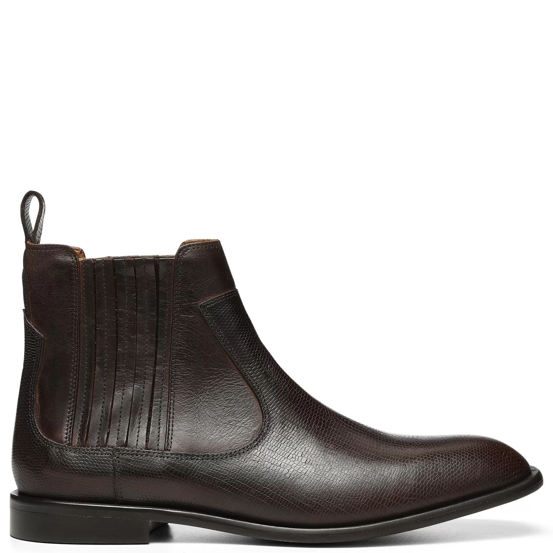 Donald Pliner Stretch | Exotics^DRESS BOOT Dark Brown