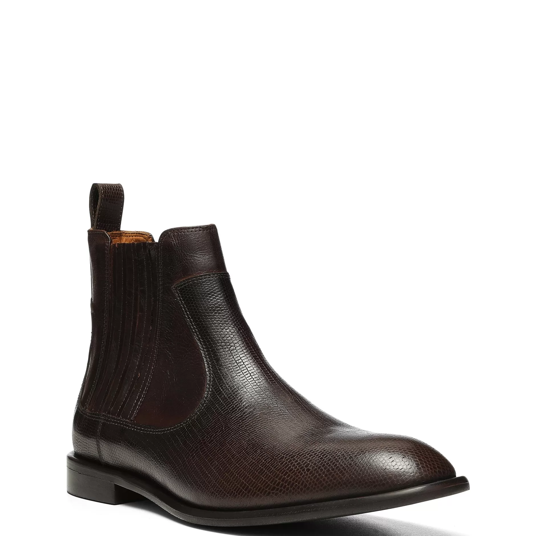 Donald Pliner Stretch | Exotics^DRESS BOOT Dark Brown