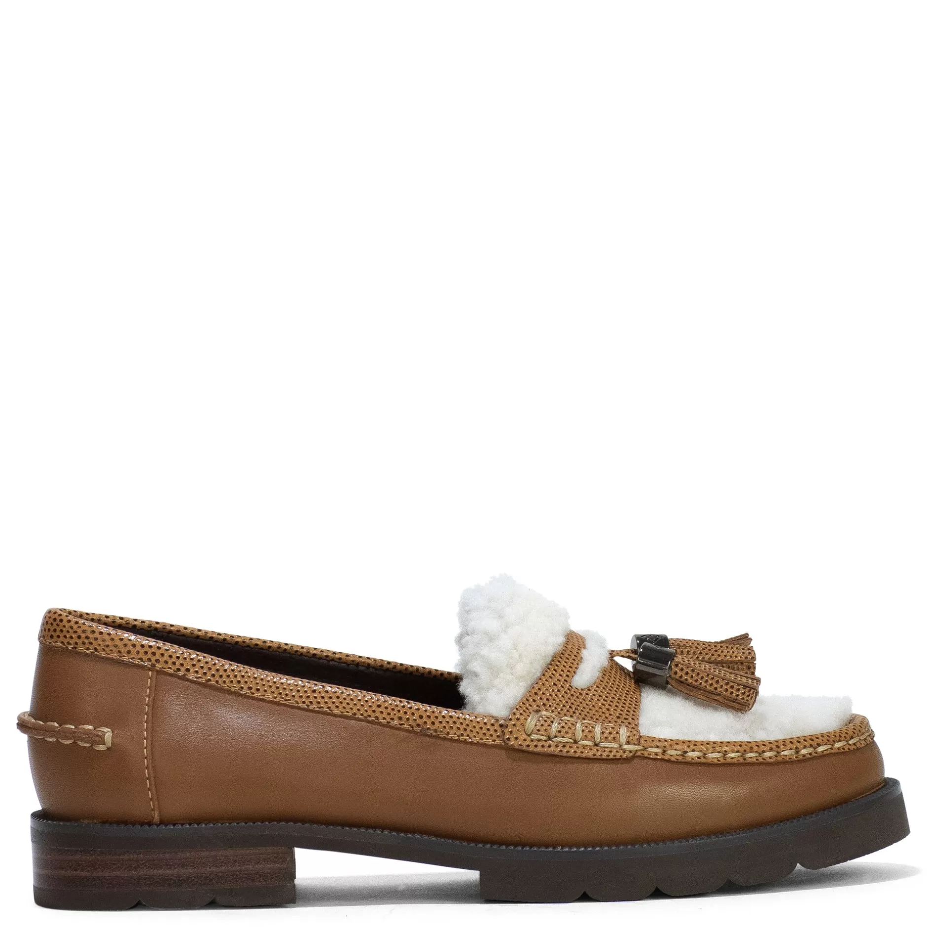 Donald Pliner Hello, New Loafers! | Platform Collection^LENNY Saddle Shearling